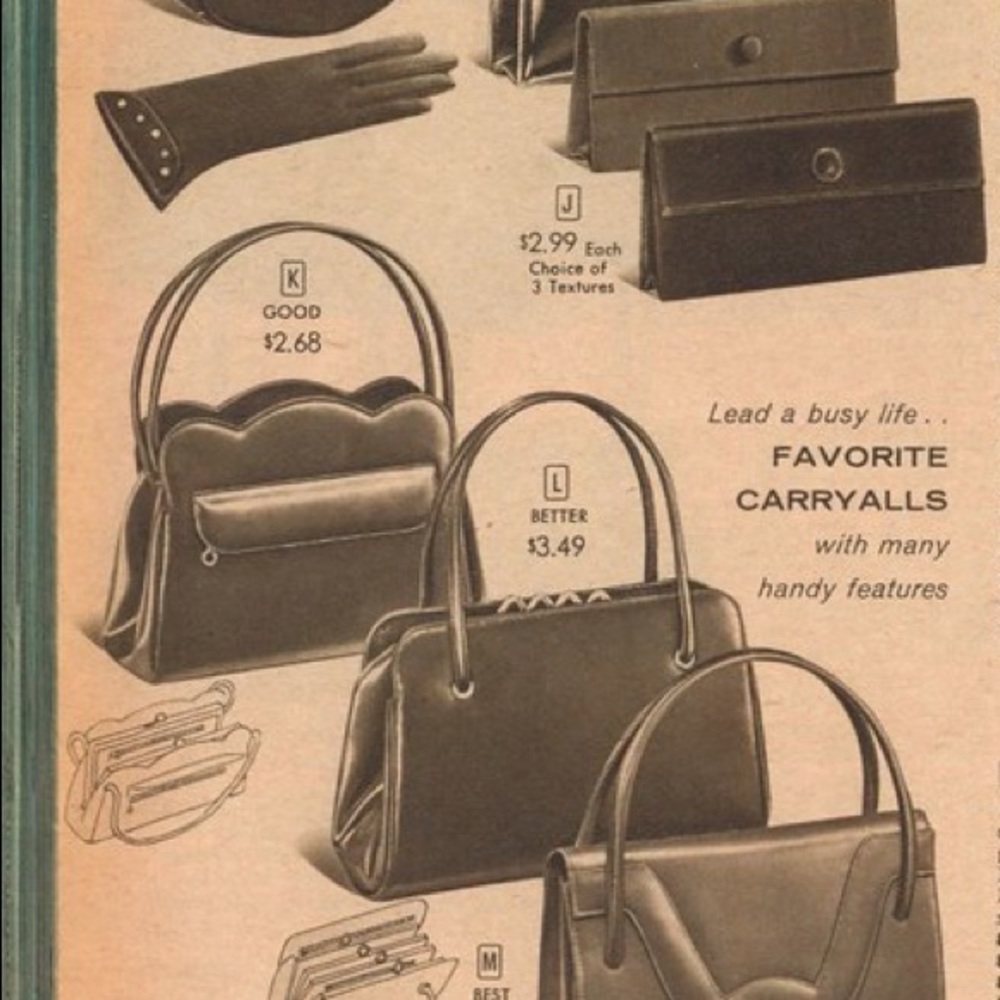 Vintage Sears Leather Satchel - Picture 7 of 7